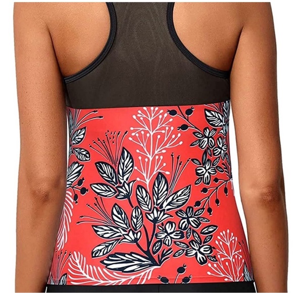 YONIQUE modest Tankini swim racerback top w built in bra w back clasp NWT - Picture 5 of 8